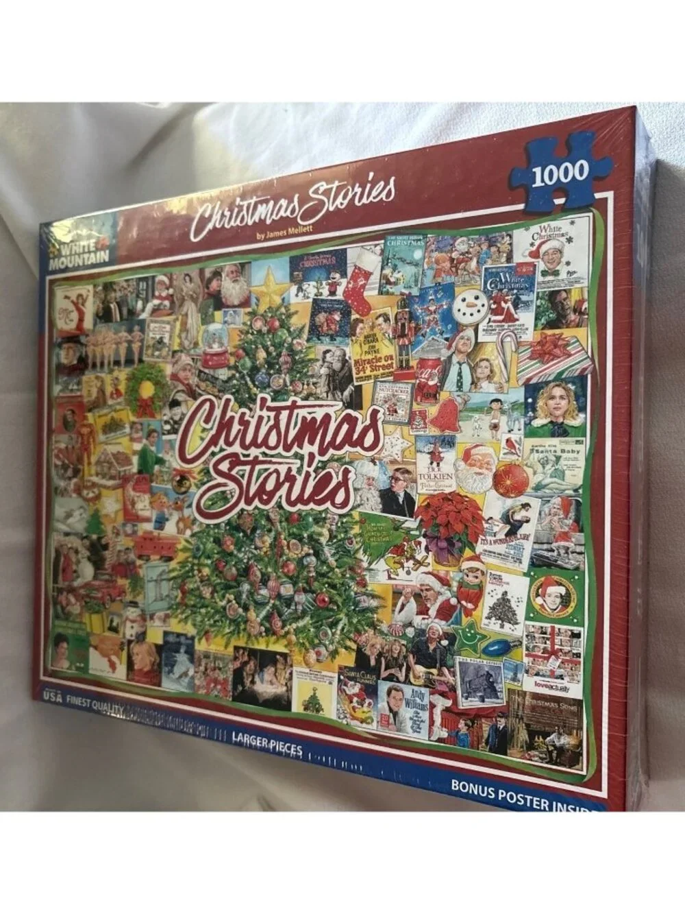 White Mountain Christmas Stories 1000-Piece Jigsaw Puzzle By James Mellett With